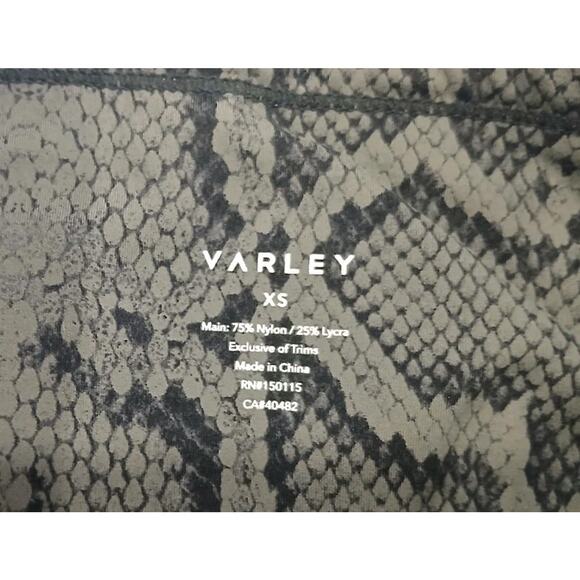 Varley, let's Go Super High Legging‎ in Olive Snake XS - Picture 7 of 7